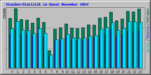 Stunden-Statistik im Monat November 2024