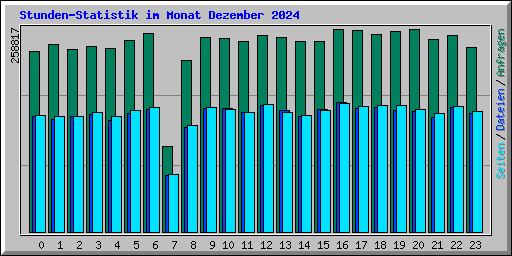 Stunden-Statistik im Monat Dezember 2024