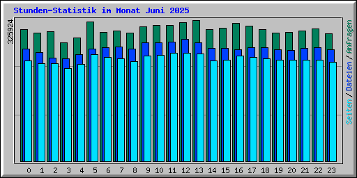 Stunden-Statistik im Monat Juni 2025